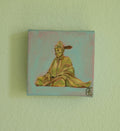 Golden Samurai, 4x4 Inch Original
