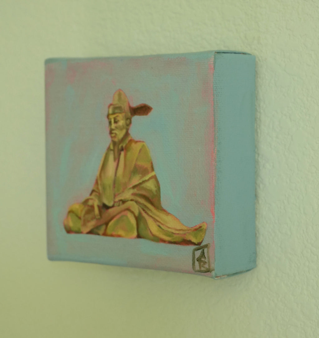 Golden Samurai, 4x4 Inch Original