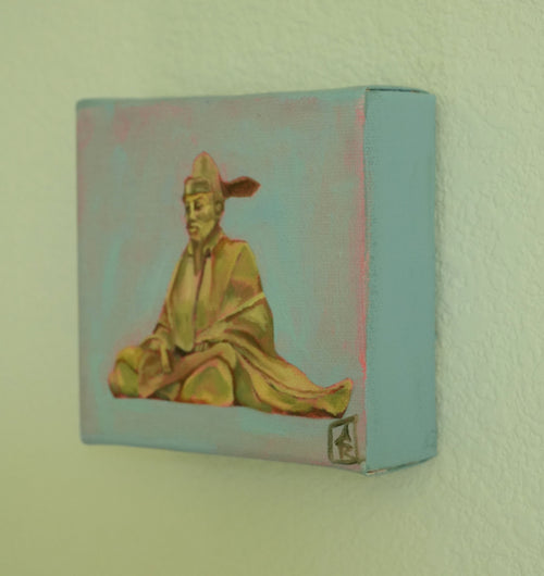 Golden Samurai, 4x4 Inch Original