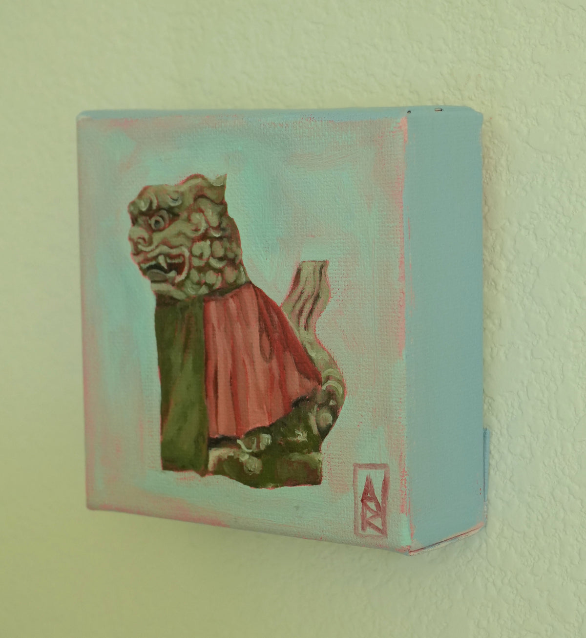 Guardian Lion, 4x4 Inch Original